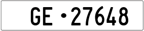 Truck License Plate